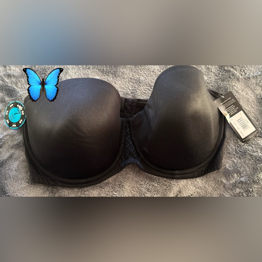 Bali Classic Black Strapless Bra